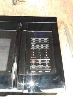Black Samsung over the range microwave