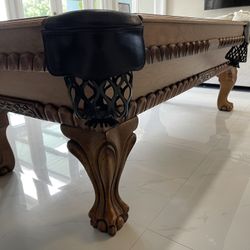 Pool Table 8ft ( Free Delivery & Set Up & Color Felt Of Your Choice Included ) 