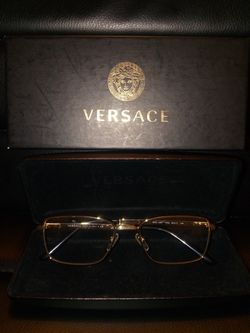 Versace All Gold Glasses (No Prescription) 100% Authentic