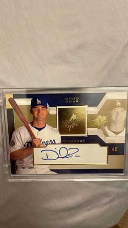 David Ross SPx Auto Dodgers Baseball Card
