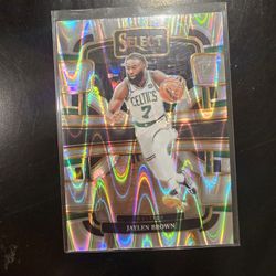 JAYLEN BROWN CELTICS SELECT SPIRAL PANINI NBA SPORTS CARD!