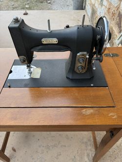 White Vintage Sewing Machine