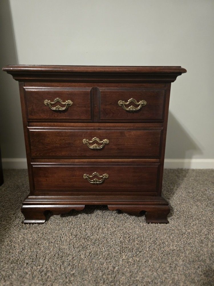 Solid Wood Nightstand – $85