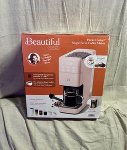 Beautiful Perfect Grind™ Programmable Single Serve Coffee Maker, Rose by Drew Barrymore Pink