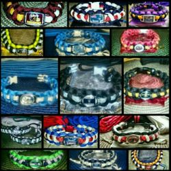 Custom NFL Paracord Bracelets