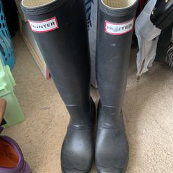 Hunter Boots Ladies 8…black 