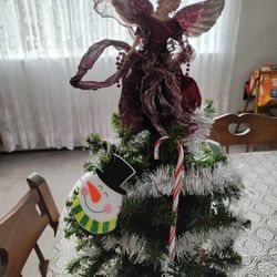 Tree with Beautiful Angel Topper
