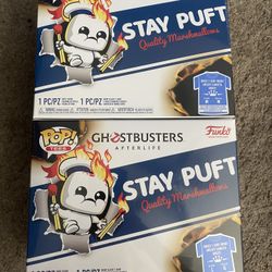 Funko Pop! Ghostbusters Afterlife Stay Puft GITD Pop and T-Shirt Pack
