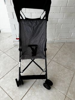 Black lightweight stroller