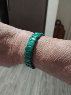 Malachite stretchy bracelet