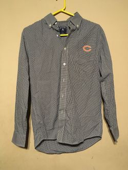 ANTIGUA NFL CHICAGO BEARS MENS SIZE SMALL POLO SHIRT LONG SLEEVE