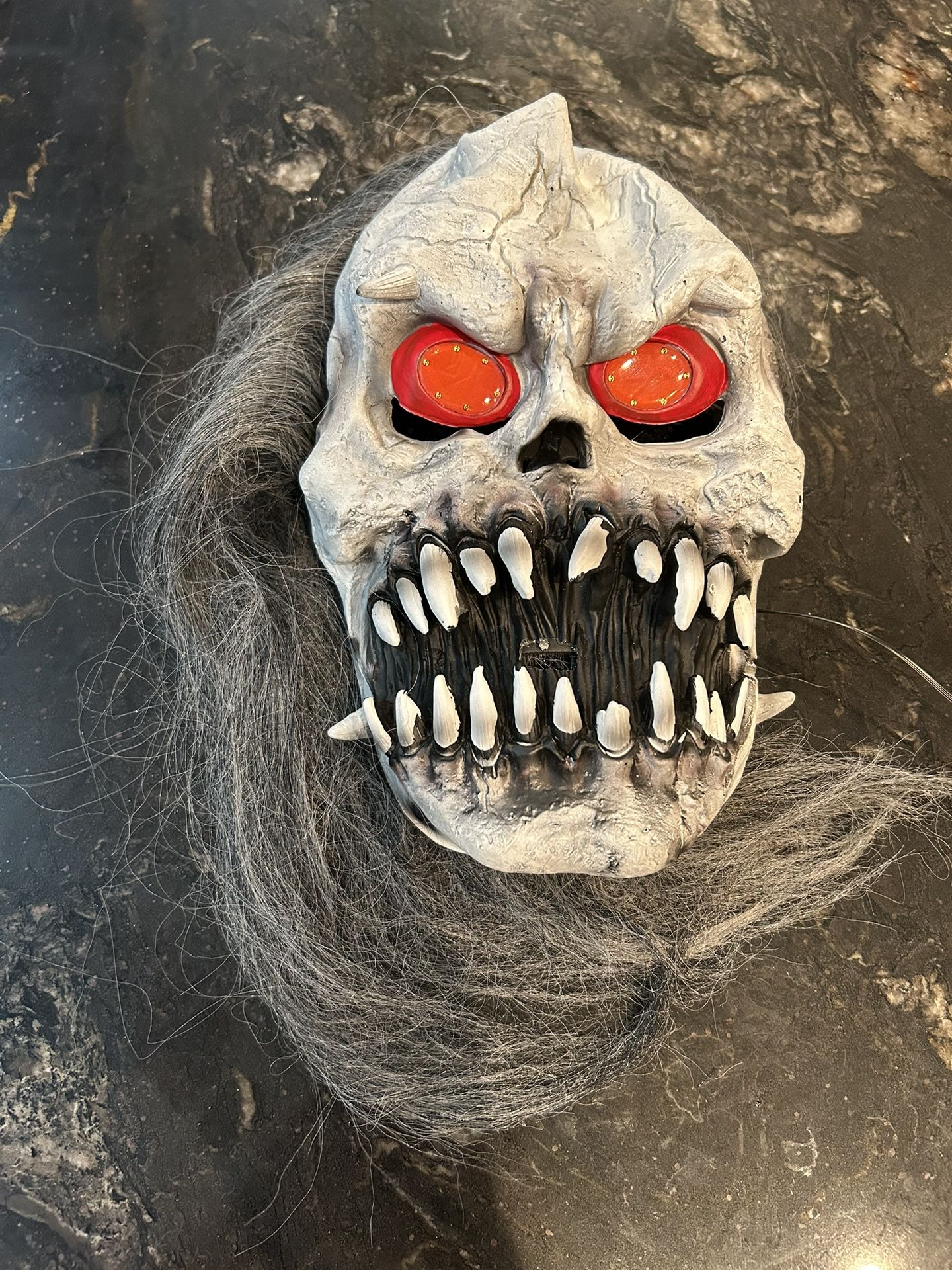 Halloween Costume Mask Electric Red Eyes New Adults Size