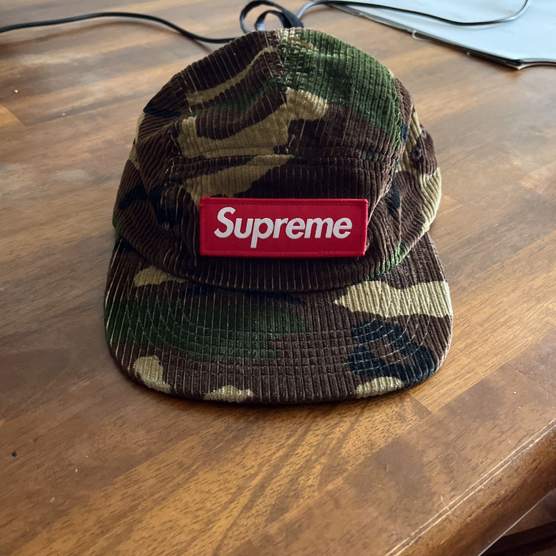 supreme camo hat