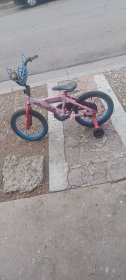 Children bike with   cousters   ,$22.00  or trade for other item