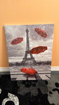 Large Eiffel Tower Canvas Wall Art - 30” x 40”