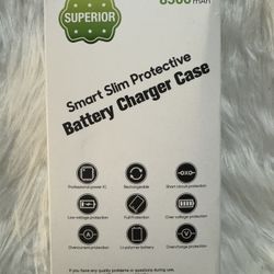 Superior 8500 mAh Smart Slim Protective Battery Charger Case for 17 PRO MAX, black