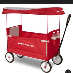 Radio Flyer’s 3-in-1 EZ Fold Wagon with canopy