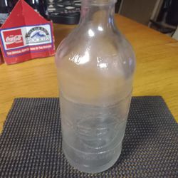Vintage Pepsi Clear Glass Bottle