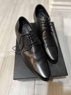 US9 Men Clafskin Leather Shoes Dress Shoes Increase 8cm/3 Inches