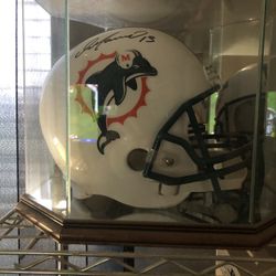 Full sized autograph, Dan Marino helmet, JSA certified.