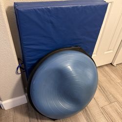 Bosu Ball And Workout Mat 