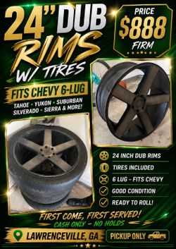 24 in Rims 6 lugs