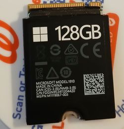 Microsoft 128GB M.2 SSD Model 1910