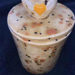 Ceramic Pottery Pet Urn Wings Heart Cycle