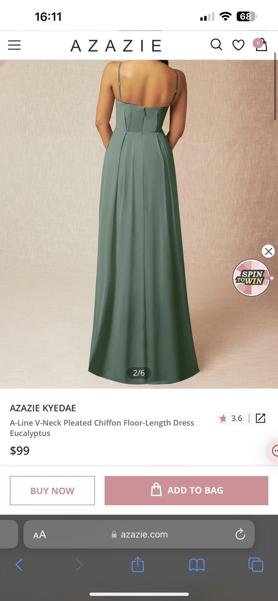 Azazie Bridesmaids Dress