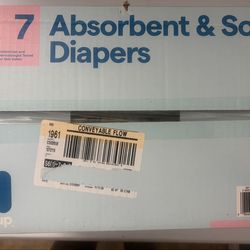 up&up Absorbent & Soft Diapers Size 7 White Multicolor Unisex 76 Count