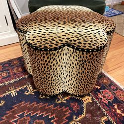 Rusted Chandelier Ottoman