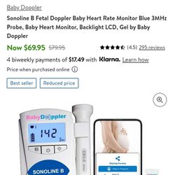 Baby Heart Rate Monitor 35.00
