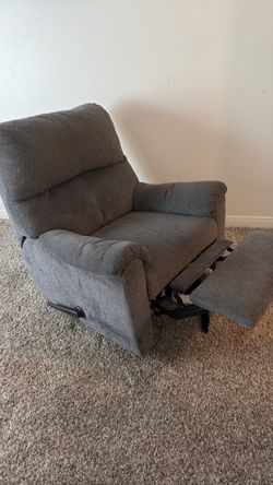 Gray Fabric Recliner Chair