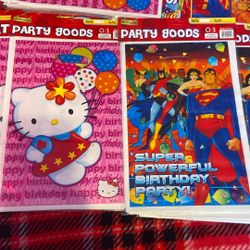 Party/Birthday GoodieBags Hello Kitty & Justice League (12pk Each Packet)
