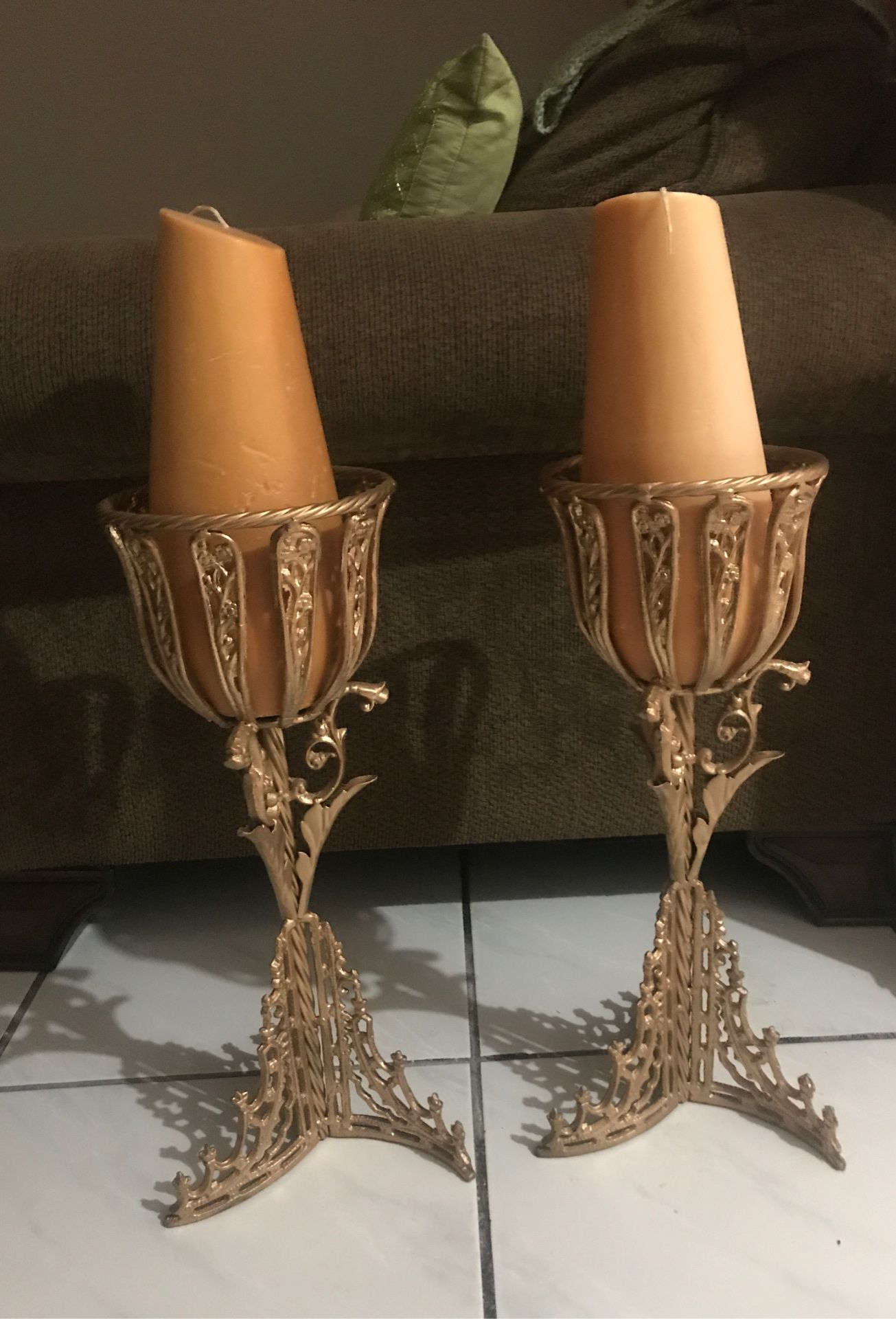 Candles with candle holder