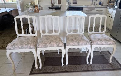 Set of 4 French Provincial Dining Chairs