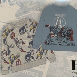 MARVEL COMICS 3T SWEATSHIRTS 2 PACK NEW WITH TAGS.