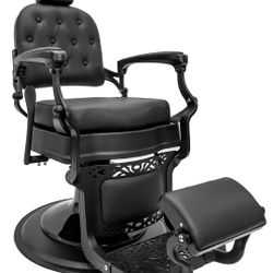 Matte Black Barber Chair