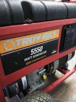 Troybilt Generator 5550 Model 01919 (retail for $899.95) 5550 watts with 8550 w