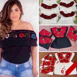 Variety Of Beautiful Méxican Blouses - Variedad de Hermosas Blusas