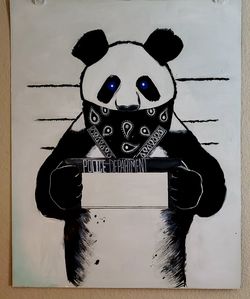 Hand painted acrylic on whiteboard good for notes