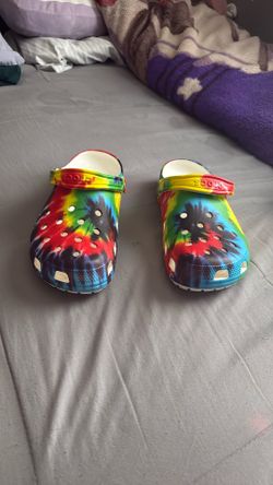 Tie Dye Graphic Crocs size 10 M 12 W