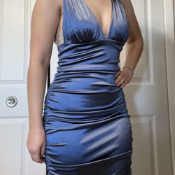 Blue Homecoming Cocktail Dress