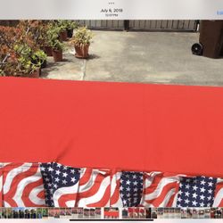 2 American  Flag Table Covers. One Fit 8”. Table And One Fit 6 Table, I Bought These From A Museum For Both $400 