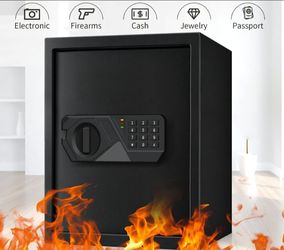 Brand New Large Fire & Waterproof Safe For Gunns & Valuables 3 Ways to Open BNIB Never Used