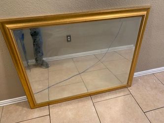 Large beveled mirror