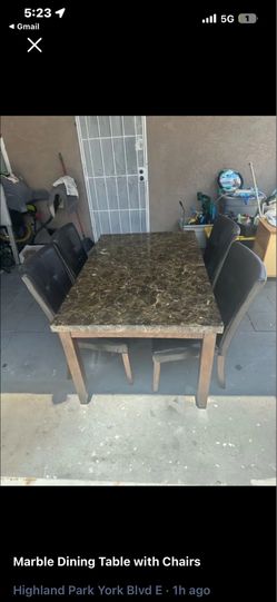Marble dining set