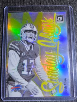 Josh Allen Donruss Optic Sunday Kings Holo Card