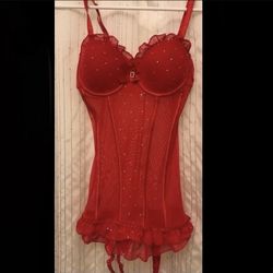 Rhinestones Corset bustier with garters💘