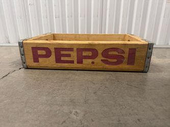Vintage Pepsi Wooden Bottle Crate